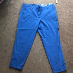 Talbots Blue girlfriend chino NWT